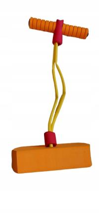 Skoczek POGO piankowy z piszczącymi dźwiękami pomarańczowy