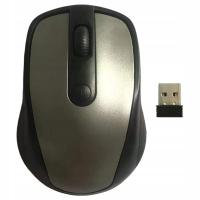 Portable Wireless Mouse 2.4G PC Silent 1600DPI Ergonomic for Home Use Grey