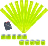 Odblaskowa opaska ramię rękę ostrzegawcza taśma samozaciskowa 40cm - 10szt