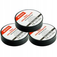 Сильная Лента изоляции ПВК Эрко для черноты 3пкс 19мм КС 0.18 мм КС 20м 6кВ большая