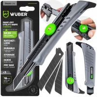 НОЖ ДЛЯ ОБОЕВ 18 ММ ВЫДВИЖНАЯ МЕТАЛЛИЧЕСКАЯ ЛЕНТА ДЛЯ ОБОЕВ СЛОМАННОЕ ЛЕЗВИЕ ОБИВКА WUBER