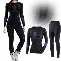 Теплое Нижнее Белье Термобелье Женская Одежда Костюм Блузка Брюки