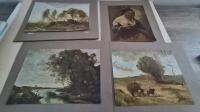 ZBIÓR KOLEKCJONERSKICH RYCIN PIEKNYCH REPRODUKCJI obrazów J.Corot