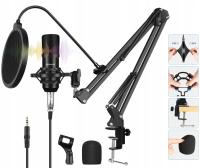 Студийный конденсаторный микрофон USB PULUZ Gaming Studio Broadcast Pop Filter