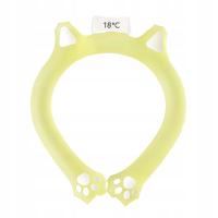 Chłodzące okłady na szyję, rurka chłodząca na szyję Chłodnica na szyję wielokrotnego użytku Osobista żółta