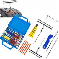 ZESTAW NAPRAWCZY DO KOŁKOWANIA OPON KÓŁ BEZDĘTKOWYCH WKRĘT SZNURY FREZ 27EL