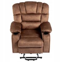 Электрическое кресло отдыха, подогреваемое коричневое кресло массажа