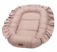 Детский кокон с оборкой обертка C. грязный розовый