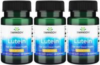 3 x Swanson Lutein - Luteina 10mg 60sgels Zdrowa nawodniona skóra Wzrok