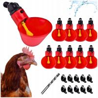 10X Автоматическая поилка для птиц, набор для воды, сверло для курицы, бесплатная доставка
