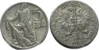 Moneta 5 zł złotych Rybak 1960 r ładna