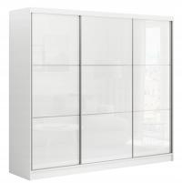 Раздвижной шкаф большой 240 см Lacobel стекло блеск