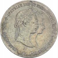 20.AUSTRIA, FRANC.JÓZEF, 1 GULDEN 1854 ŚLUB ...