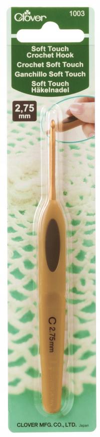 Szydełko ergonomiczne z rączką CLOVER SOFT TOUCH 2,75 mm