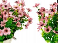 Sztuczna Petunia Pelargonia Surfinia Kwiaty na Balkon Taras 1szt- jasny róż