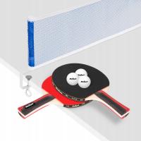 Набор ракеток для настольного тенниса для пинг-понга с сеткой REBEL ACTIVE