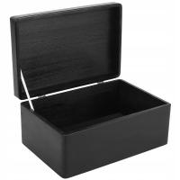 Деревянная коробка черный с возрастом для игрушек подарок фотографии 30x20x14 см