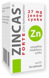 Zincas forte, 27 мг ионов цинка, таблетки, 50 шт.