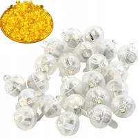 DIODA LED z bateriami do Balonów i Dekoracji 100szt Ciepły biały Ślub Wesel