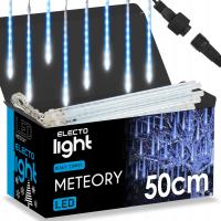 METEORY 50cm LAMPKI ZIMNE SOPLE PADAJĄCY ŚNIEG 480 LED MOŻLIWOŚĆ ŁĄCZENIA