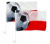 Автомобильный флаг Польша 42x28x44 см два флага польский цена за 2 шт
