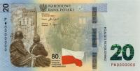 Polska - 20 Złotych - 80 rocznica Powstania Warszawskiego - 2024 + folder