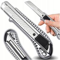 METALOWY NOŻYK NÓŻ DO TAPET TAPICERSKI Z ŁAMANYM OSTRZEM ŁAMANE OSTRZE 18mm