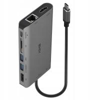 Lindy 43323 stacja dokująca Przewodowa USB 3.2 Gen 1 (3.1 Gen 1) Type-C Cza