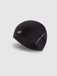 4F ЗИМНЯЯ ШАПКА ДЛЯ БЕГА ТЕРМОАКТИВНЫЙ ТРЕНИРОВОЧНЫЙ ЛОГОТИП ЧЕРНЫЙ
