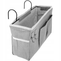 Odporny na zużycie szary organizer przyłóżkowy z tkaniny do Sundries