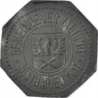 Moneta, Niemcy, Algringen, 10 Pfennig, 1917, EF(40