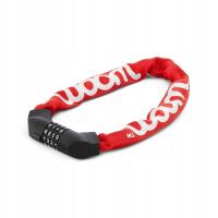 Zapięcie zabezpieczenie rowerowe łańcuch woom Lokki czerwone