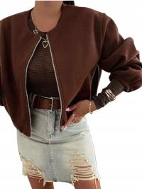 ЭЛЕГАНТНОЕ ПАЛЬТО-БОМБЕР, ОСЕННЯЯ КУРТКА-КАТАНА, СТИЛЬНАЯ КУРТКА НА МОЛНИИ UNI