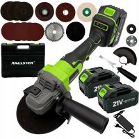 БЕСЩЕТОЧНАЯ аккумуляторная угловая шлифовальная машина DIAX 2XAKU 3AH диски