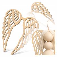 Крылья ангела деревянные 12x10 см макраме база ангел