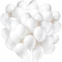 Balony Białe Pastelowe na Komunię Chrzest Urodziny 100szt Girlanda Balonowa