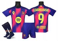 LEWANDOWSKI BARCELONA koszulka spodenki getry