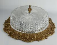 Duży PLAFON Lampa sufitowa żyrandol 37 cm plafoniera kryształ