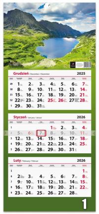 Календарь 2026 трехсторонний микс, микс, узоры 1 шт.