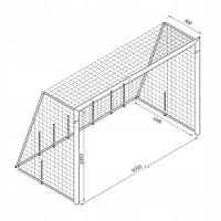 Сетка для ворот 3x2m 3mm 300x200mm зеленая