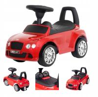 JEŹDZIK PCHACZ CHODZIK AUTO BENTLEY CZERWONY DŹWIĘK DLA DZIECI 2 LATA+