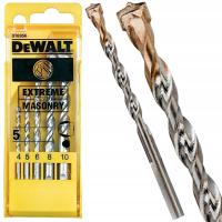 ZESTAW 5 WIERTEŁ DO BETONU WIERTŁA DO BETONU DeWALT EXTREME DT6956