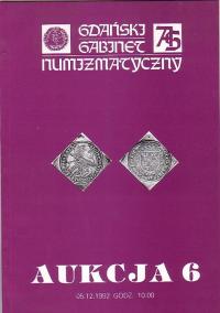 Аукцион 6, Гданьский Нумизматический кабинет итоговый список