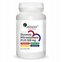 Aliness DIOSMINA Mikronizowana PLUS 500 mg 100 tabl Skurcze nóg Krążenie