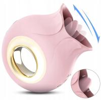 Royal French Kiss, wielkości dłoni, różowy, 9 ustawień prędkości