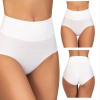 Majtki białe figi poliamidowe laserowo cięte