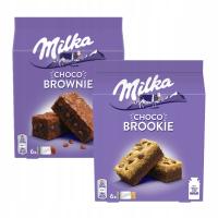 Печенье Milka с шоколадом Brookie и Brownie