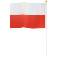 Polskie flagi na patyczku BIAŁO-CZERWONE Polska marsz EURO mecz apel x10