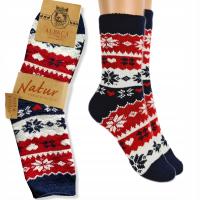 CIEPŁE SKARPETY DAMSKIE TERMO WEŁNA ALPAKI WEŁNIANE TERMICZNE ALPAKA