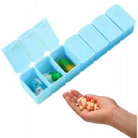 PUDEŁKO NA LEKI zaciemnione PRZECIW UV TABLETKI POJEMNIK ORGANIZER NA 7 DNI
